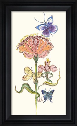 Framed Butterfly Design 3 Print