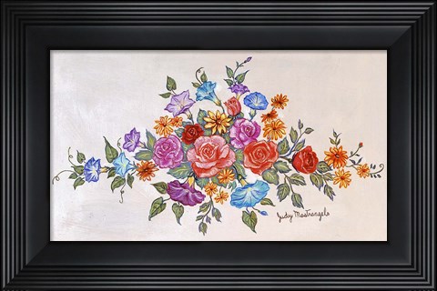 Framed Flower Bouquet Print