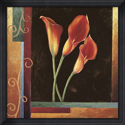 Framed Orange Callas Print