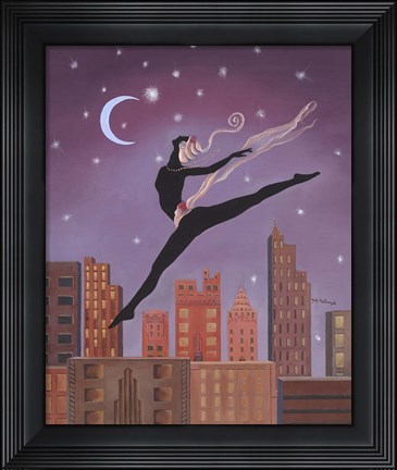 Framed Art Deco Leap Print