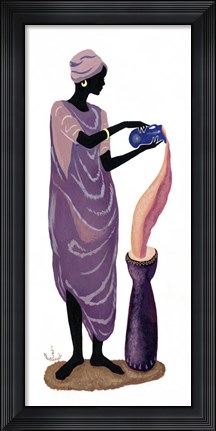 Framed Woman Pouring - Left Print