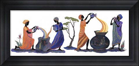Framed Women Pouring Print