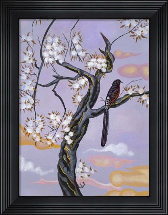Framed Asian Bird 2 Print