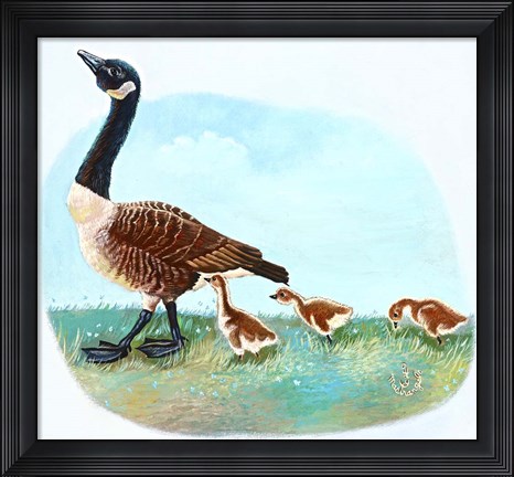 Framed Mother Goose Print