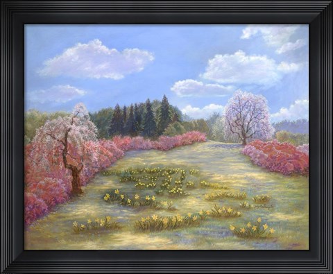 Framed Azalea Meadow Print