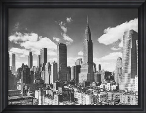 Framed Midtown Manhattan, NYC, c.1939 Print