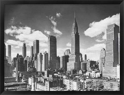 Framed Midtown Manhattan, NYC, c.1939 Print