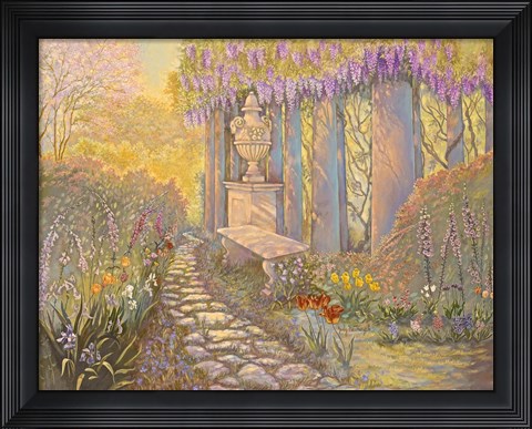 Framed Wisteria Arbor Print