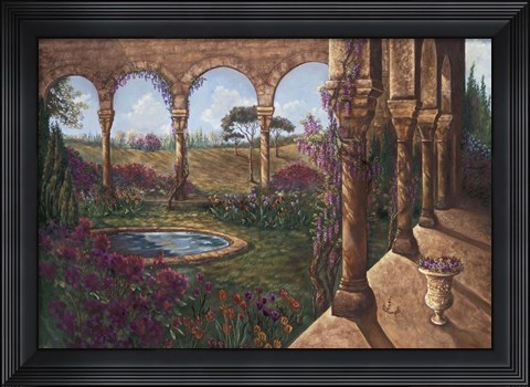 Framed Wisteria Cloister Print