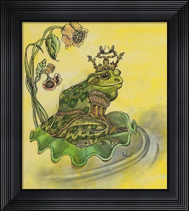 Framed Frog Prince Print