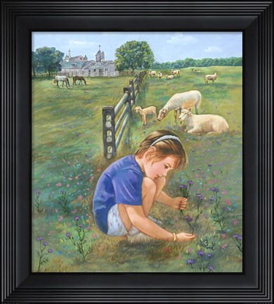 Framed Knapweed Print