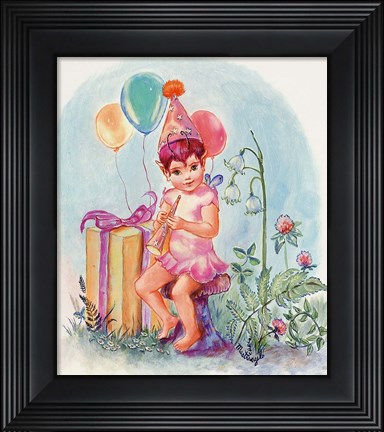 Framed Birthday Elf Print