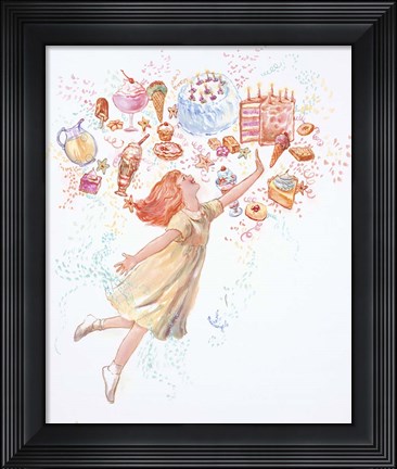 Framed Birthday Goodies Print