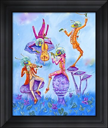 Framed Cricket Concert Print
