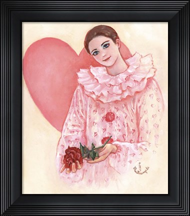 Framed Giving Rose Print