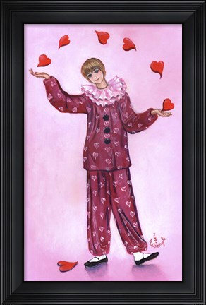 Framed Heart Juggler Print