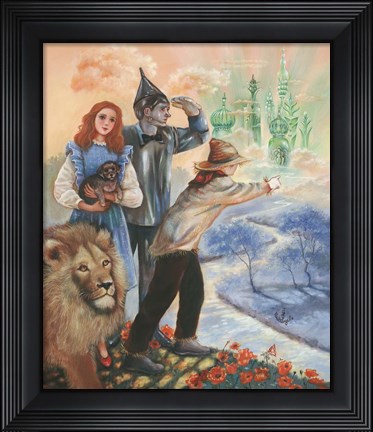 Framed Road To Oz Print