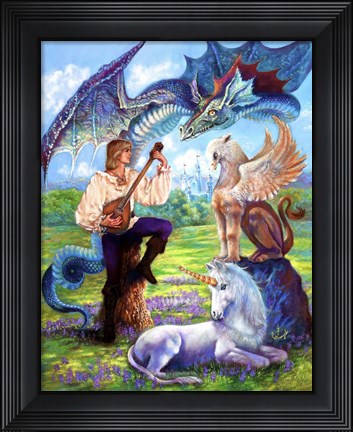 Framed Song Of Fantasy Print