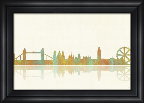 Framed London GB Skyline 1 Print