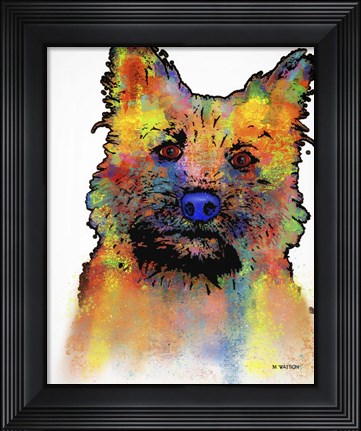 Framed Cairn Terrier 1 Print