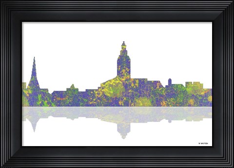 Framed Annapolis Maryland Skyline 1 Print