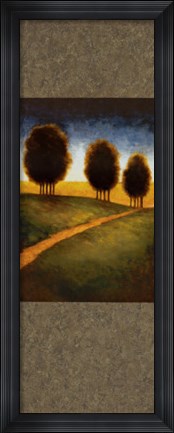 Framed Lighted Path I Print