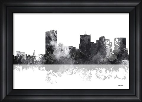 Framed Phoenix Arizona Skyline BG 1 Print