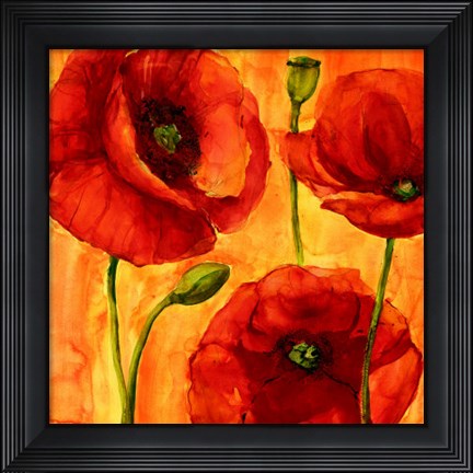 Framed Coquelicots IV Print
