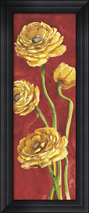 Framed Ranuncoli in Rosso Print