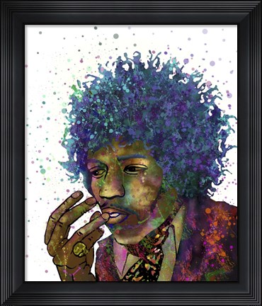 Framed Jimi Hendrix I Print