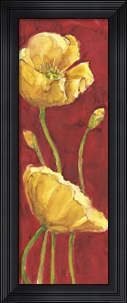 Framed Papaveri in Rosso Print