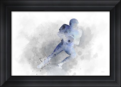 Framed American Footballer 1 Print