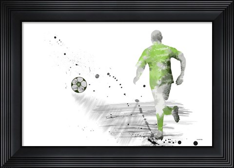 Framed Soccer Player 5 Print