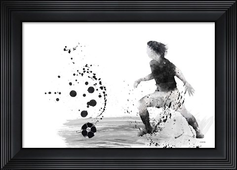 Framed Soccer Player 8 Print
