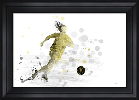 Framed Soccer Player 9 Print