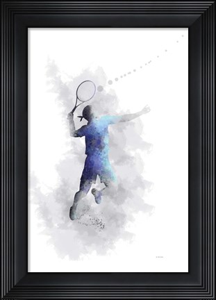 Framed Tennis Player 1 Print