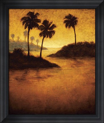 Framed Lagoon II Print