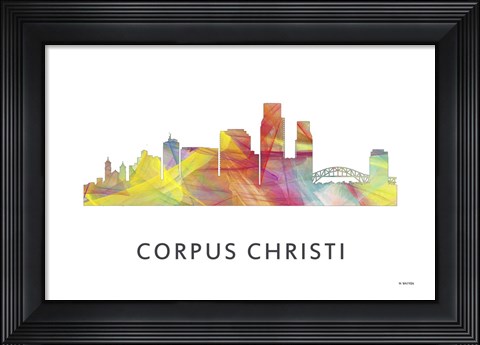 Framed Corpus Christi Texas Print