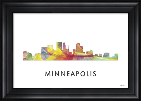 Framed Minneapolis Minnesota Print