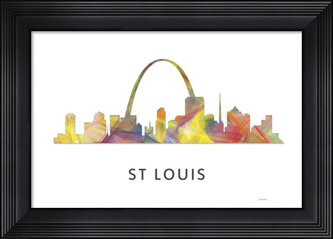Framed St Louis Missouri Skyline Print