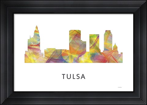 Framed Tulsa Oklahoma Print