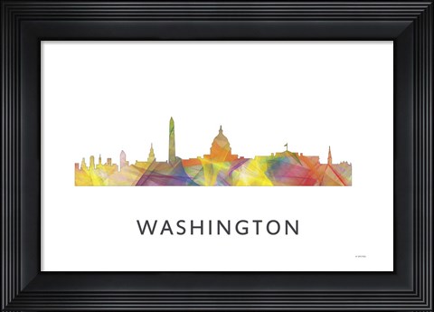 Framed Washington DC Skyline Print