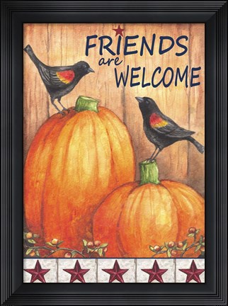 Framed Friends Welcome Print
