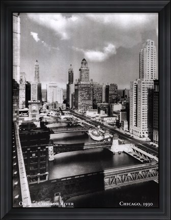 Framed On the Chicago River, c.1930 Print