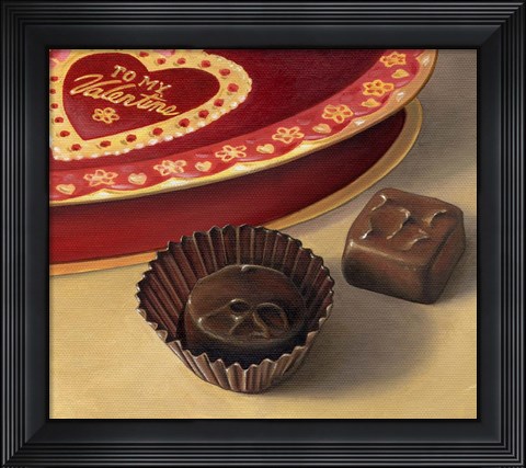 Framed Apple Valentine Candy Print