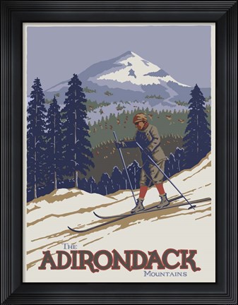 Framed Apple Adirondack Print