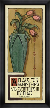 Framed Apple Green Vase Print