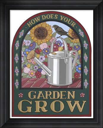 Framed Apple Garden Grow Print