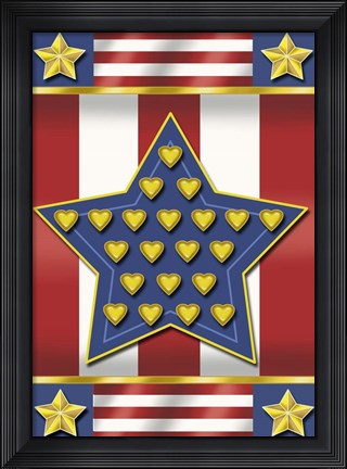 Framed July 4th II Print