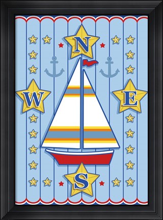 Framed Nautical III Print
